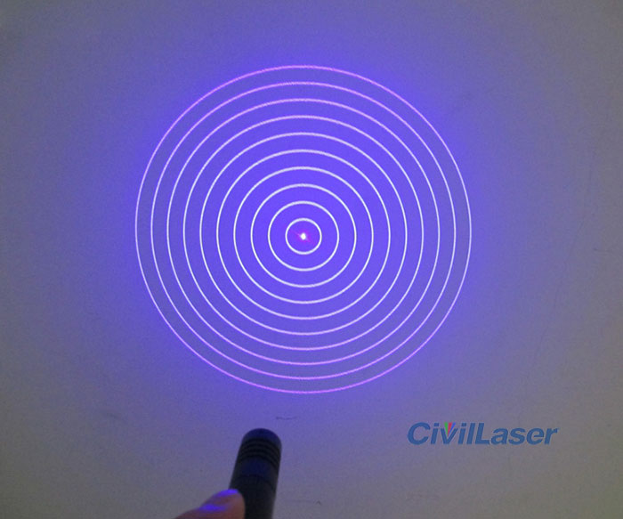 10 concentric circles laser module